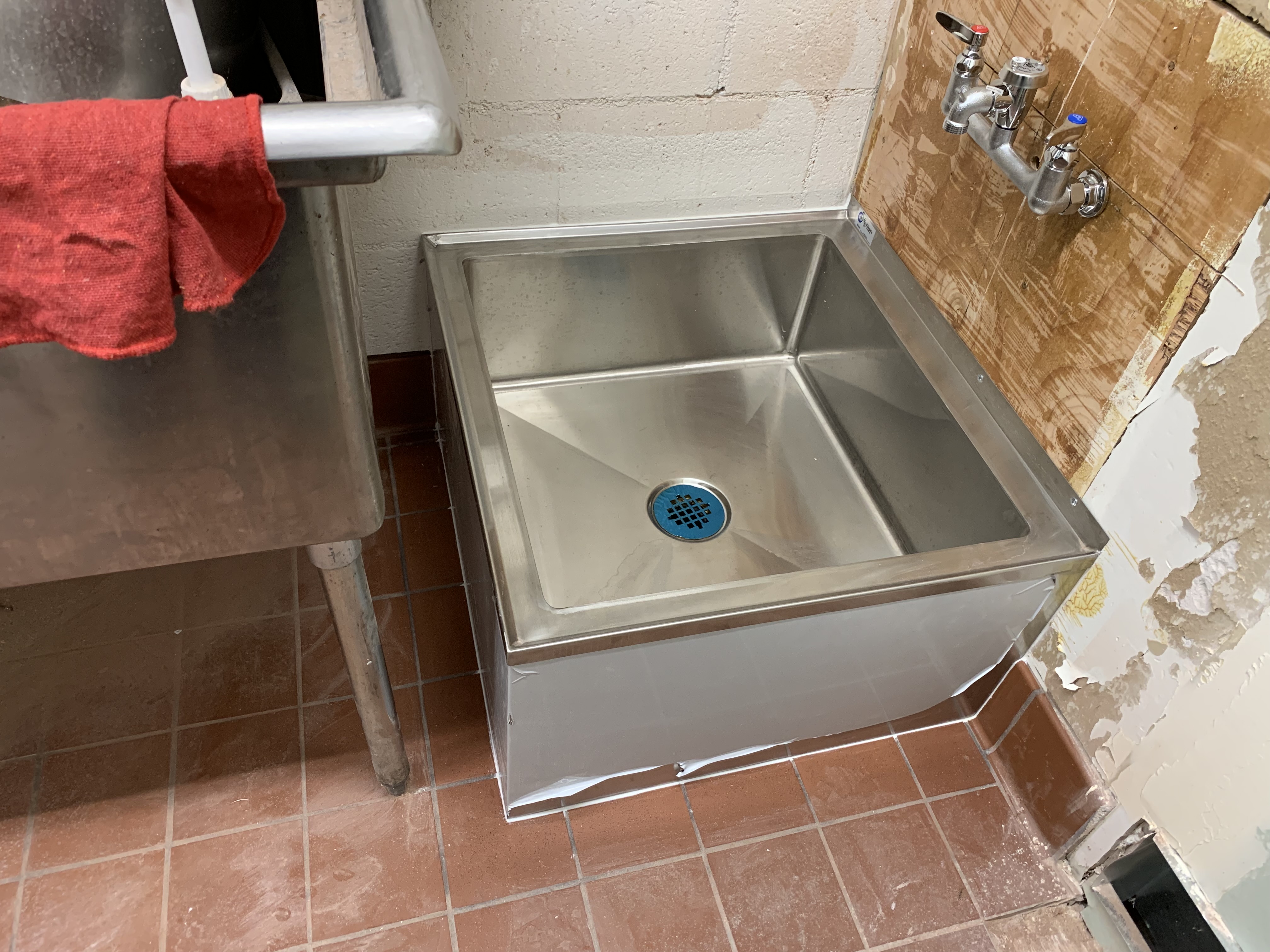 Stainless steel repairs and mop sinks
